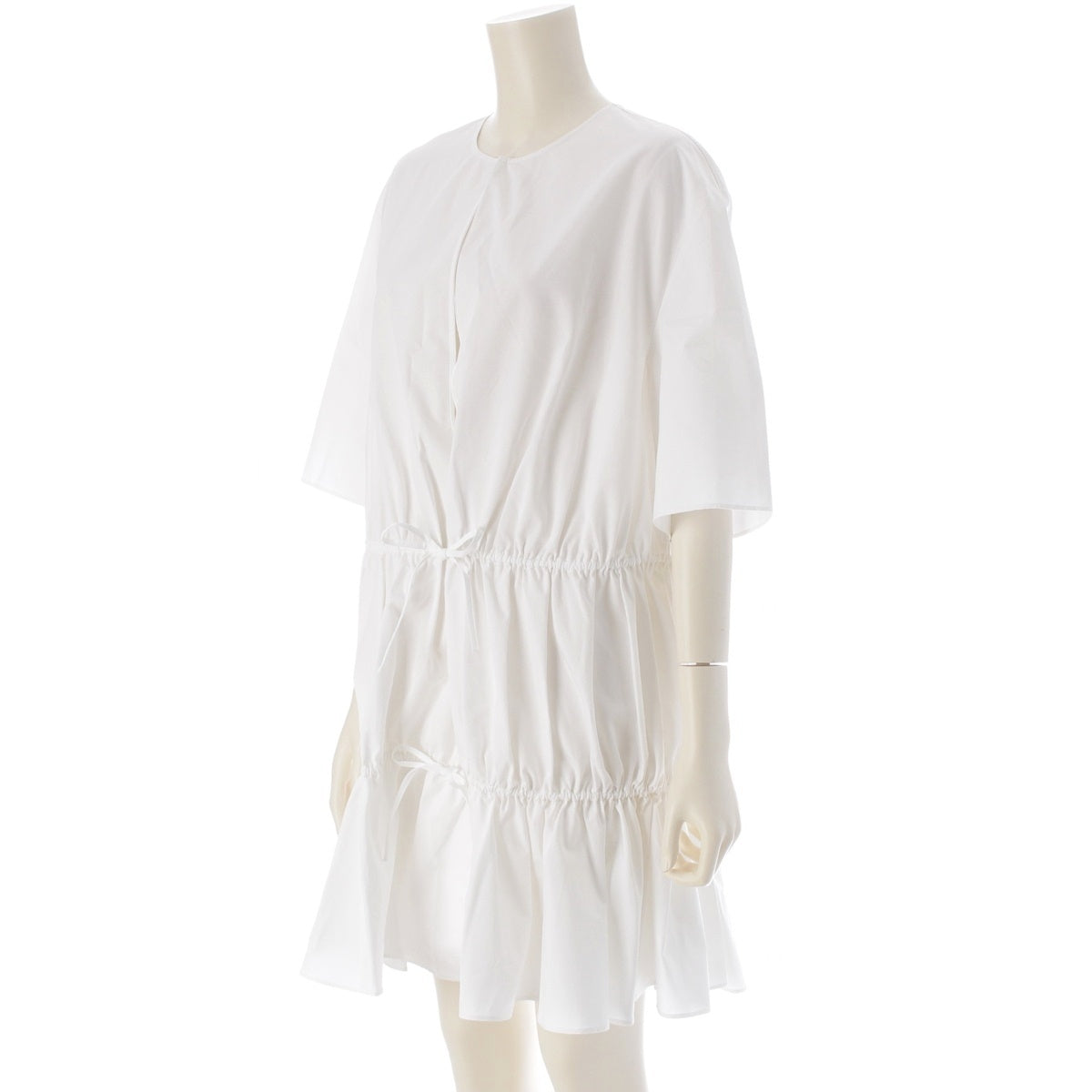 Alaia cotton FALL WINTER POPLIN DRESS one piece AA9R2659T611B white 38