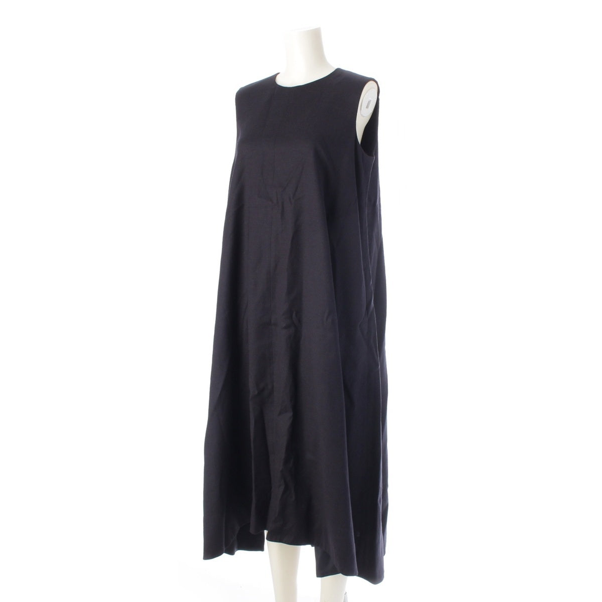 Drawer MARS Collection Linen mixed Sleeveless long one piece dress 6526-234-1288 Navy