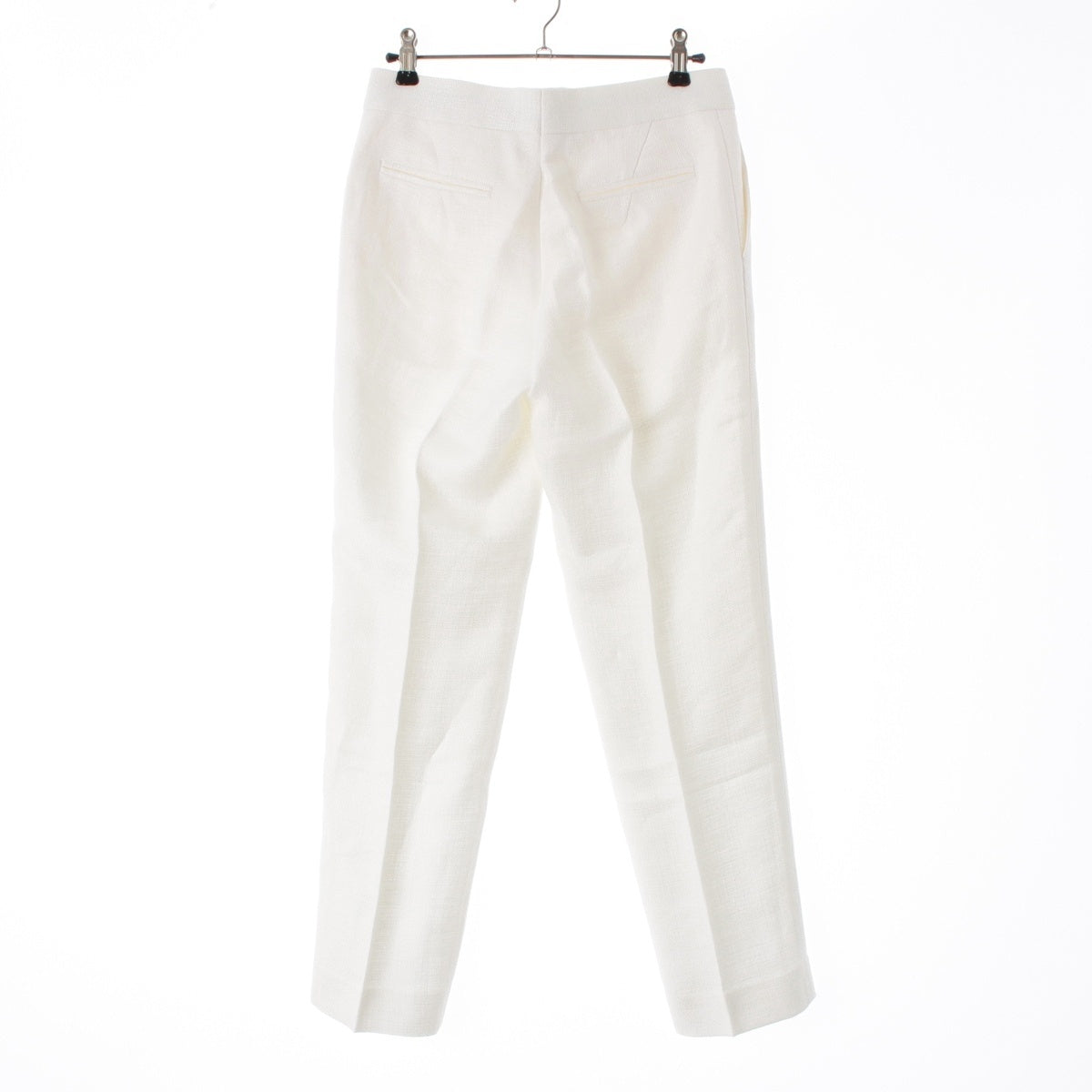 Drawer Linen mixed Ottoman Basic Pants slacks 6514-236-1203 white 34