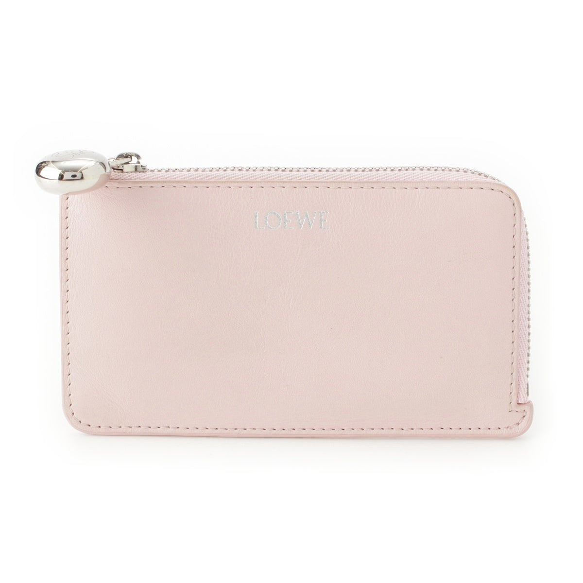 LOEWE leather Pebble Logo Card Case Coin Pocket Coin case pink