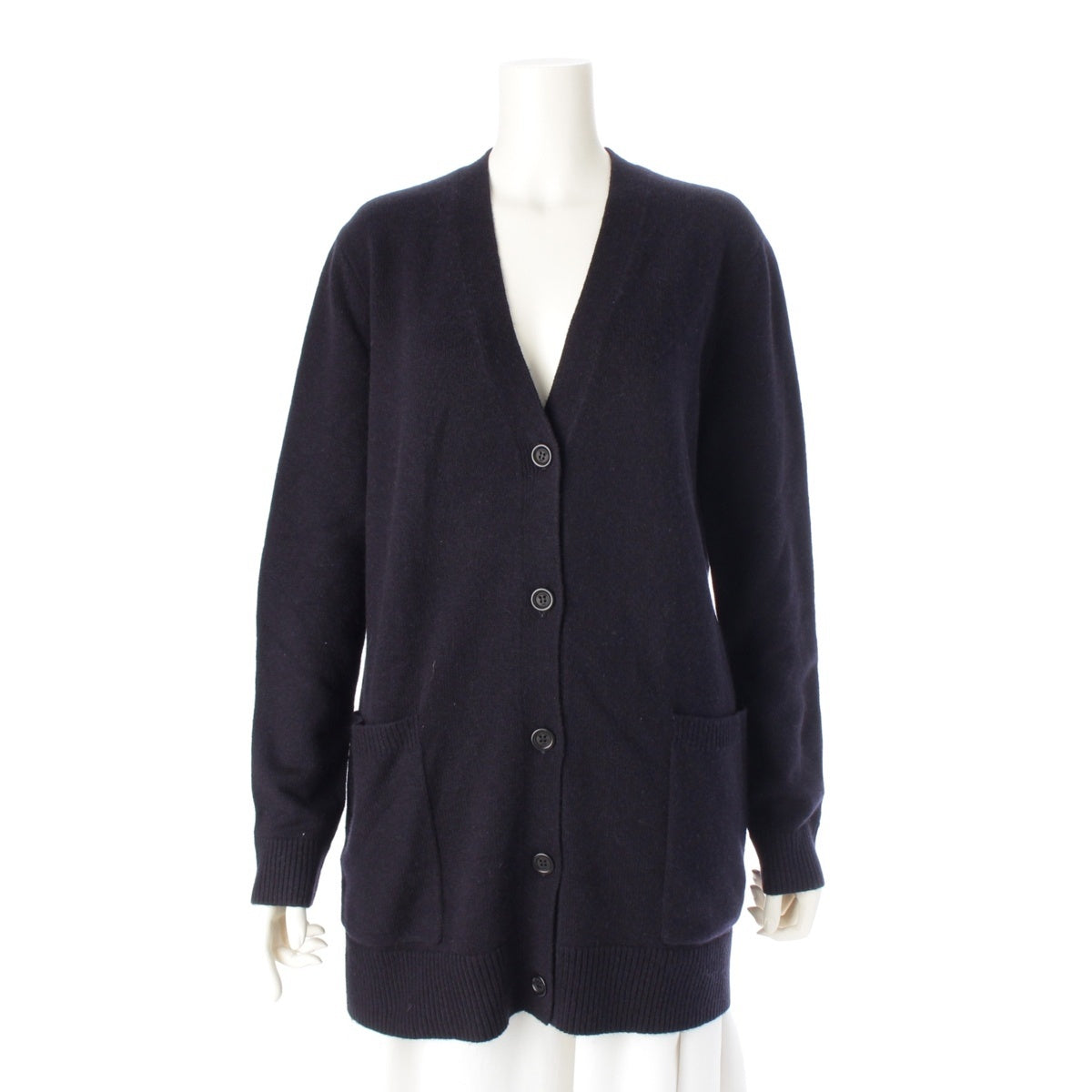 MAX MARA VILLAR cashmere 1951 Sequin V-neck cardigan tops 2421346052 Navy M