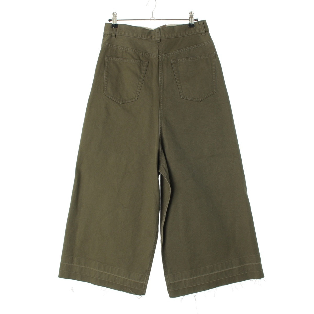Sacai Nylon Denim Docking slit design long skirt Bottoms 22-05965 khaki 1