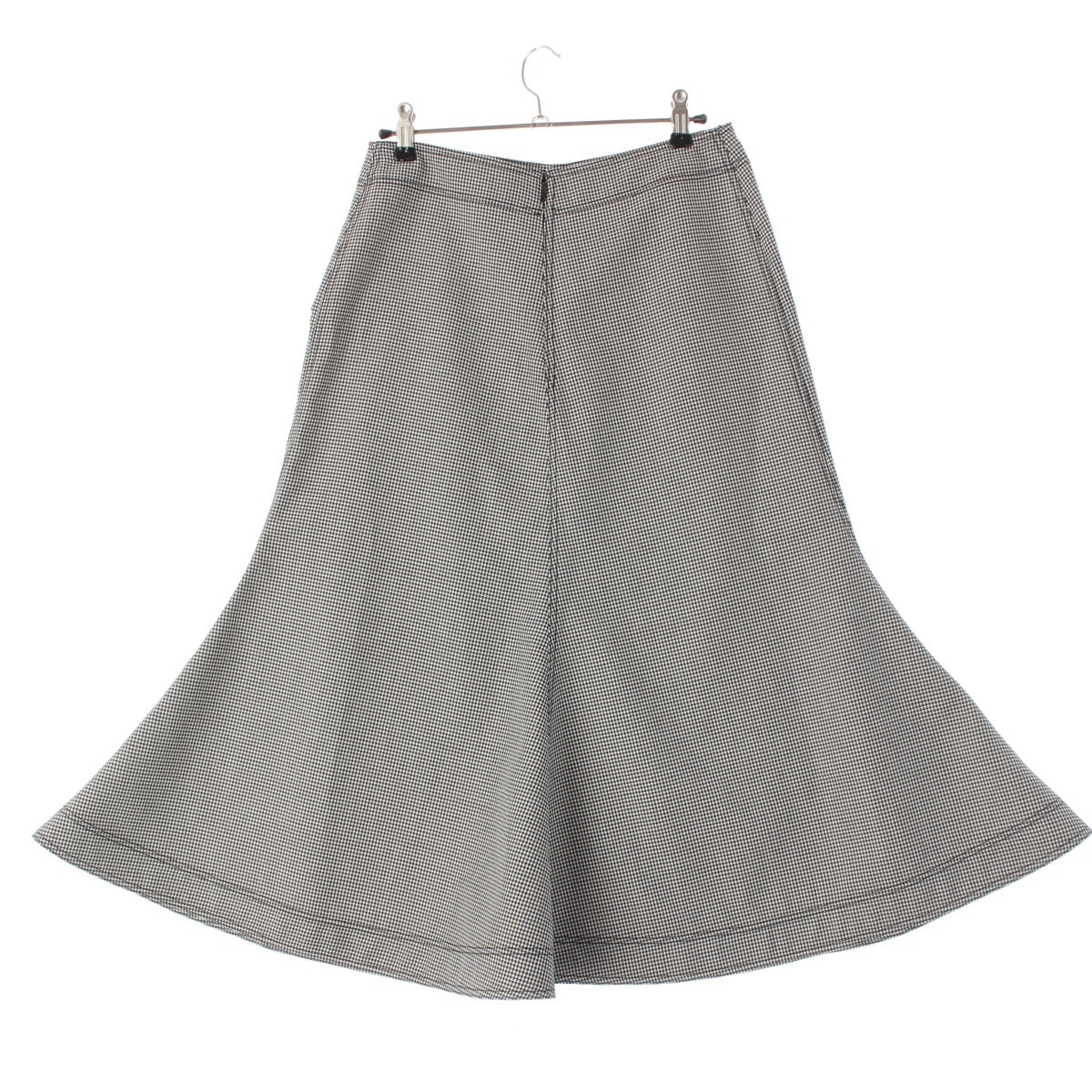 LOEWE Check flare skirt Bottoms S540Y08X39 black 36