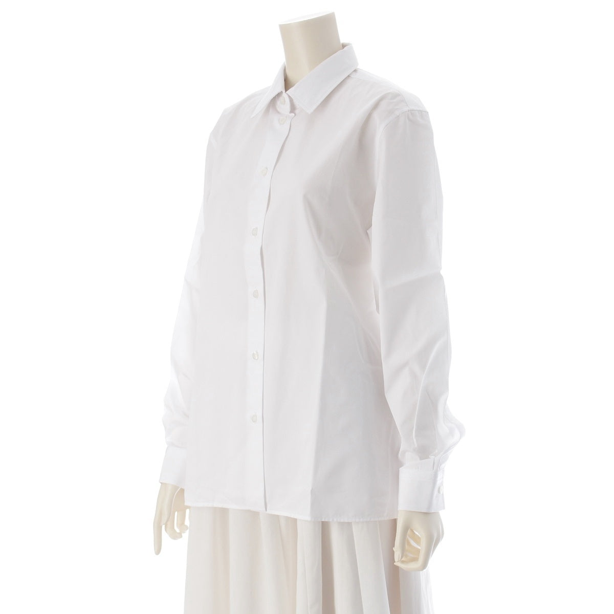 PRADA cotton Long sleeve shirt Dress shirts tops DNA02R white 42