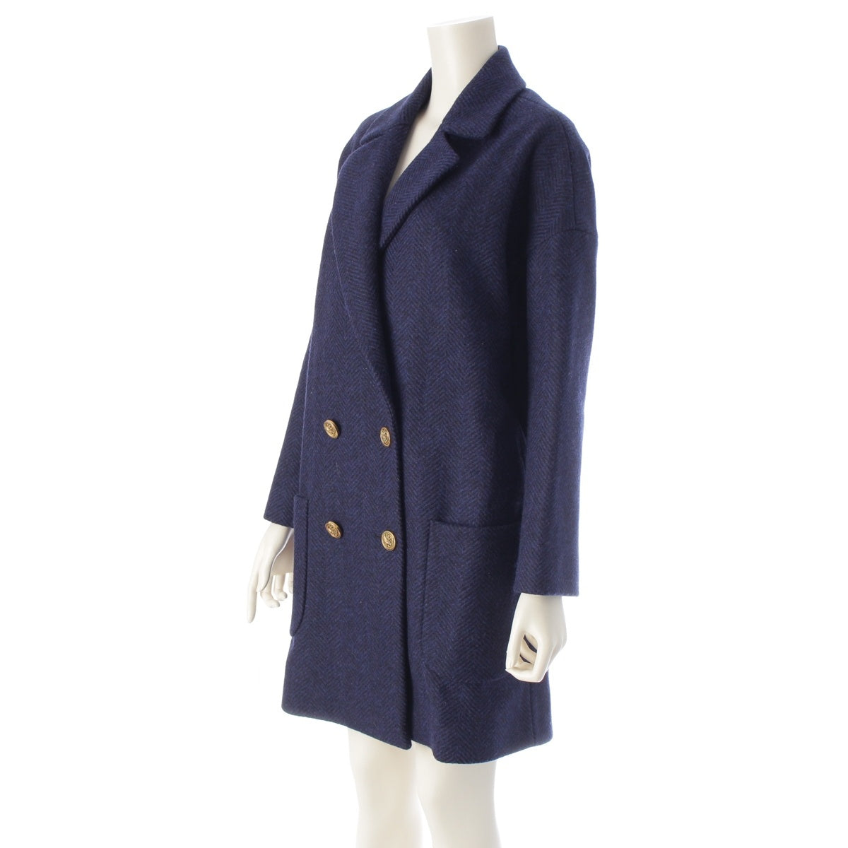 RED VALENTINO wool Double button coat Navy 40