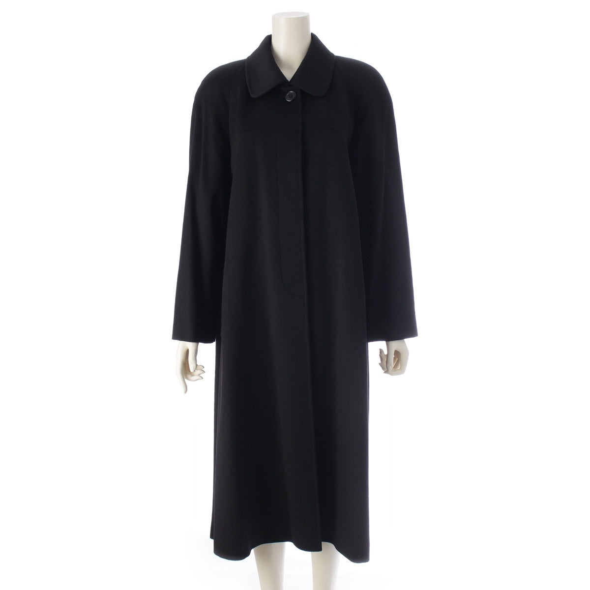 Loro Piana cashmere long Stainless collar coat outer black 40