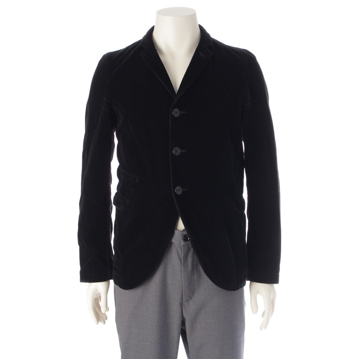 COMME des GARCONS HOMME PLUS Velour Cotton 2B tailored jacket Tops outer PH-J050 black XS