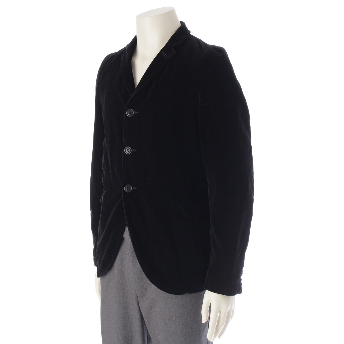 COMME des GARCONS HOMME PLUS Velour Cotton 2B tailored jacket Tops outer PH-J050 black XS