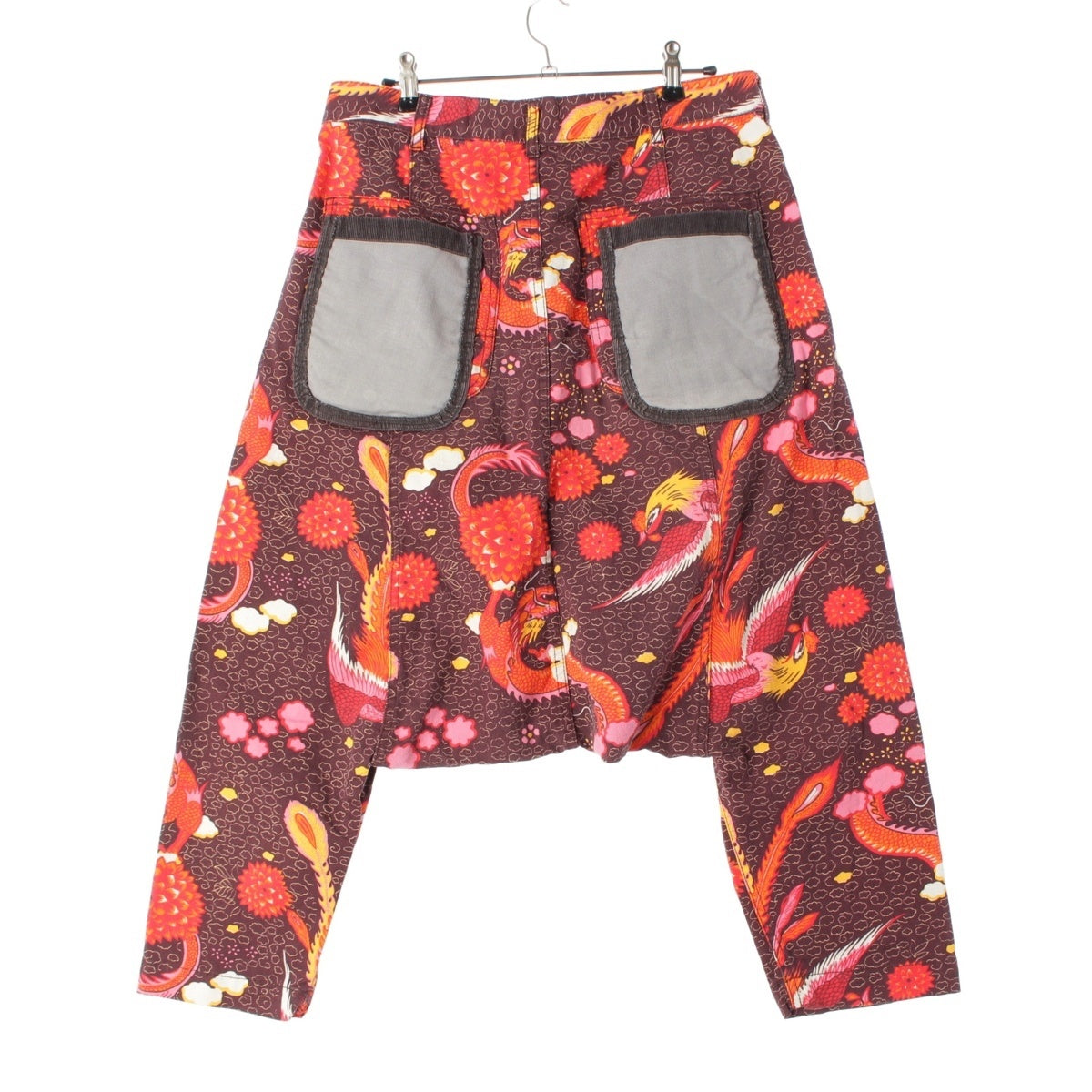 COMME des GARCONS HOMME PLUS cotton Dragon pattern corduroy pocket switch sarouel Pants Bottoms PE-P022 multicolor XS