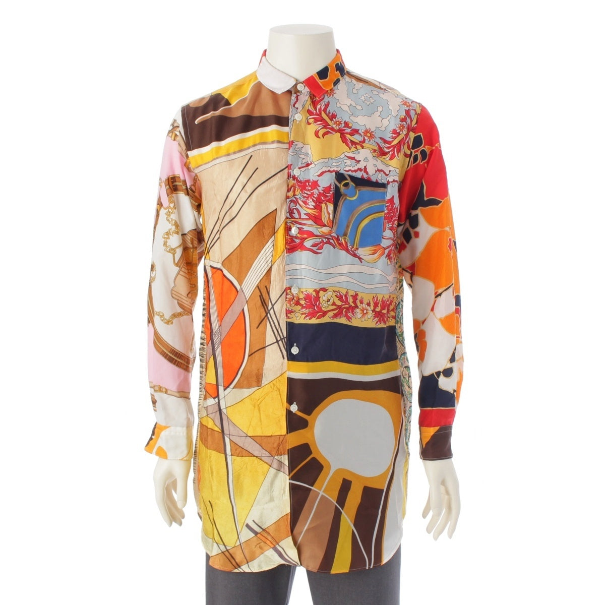 COMME des GARCONS HOMME PLUS Scarf docking reconstruction Long sleeve shirt tops multicolor S