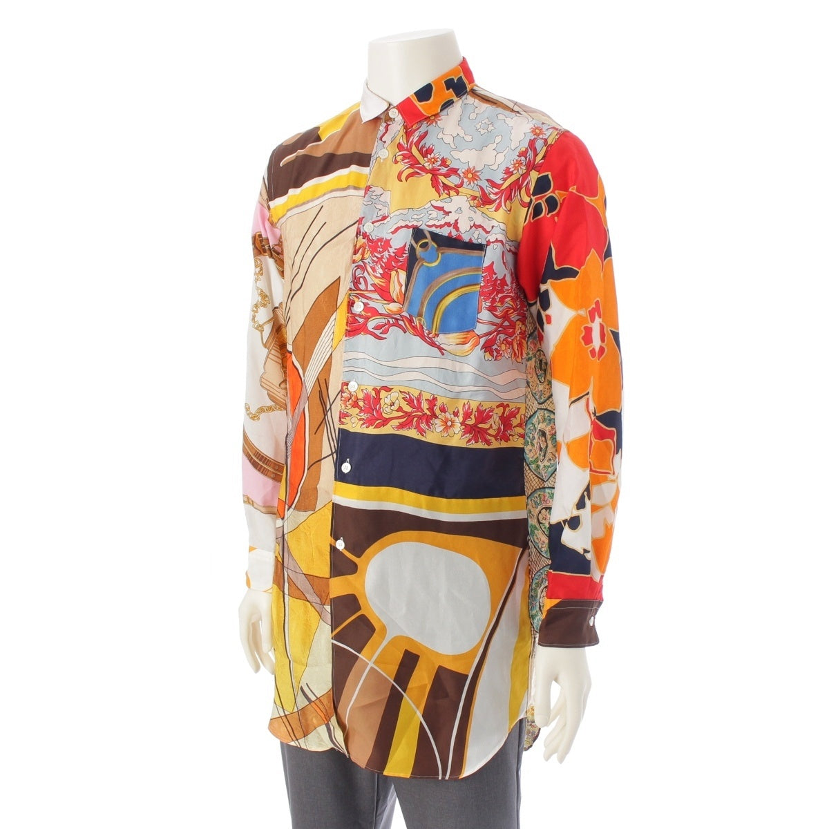COMME des GARCONS HOMME PLUS Scarf docking reconstruction Long sleeve shirt tops multicolor S