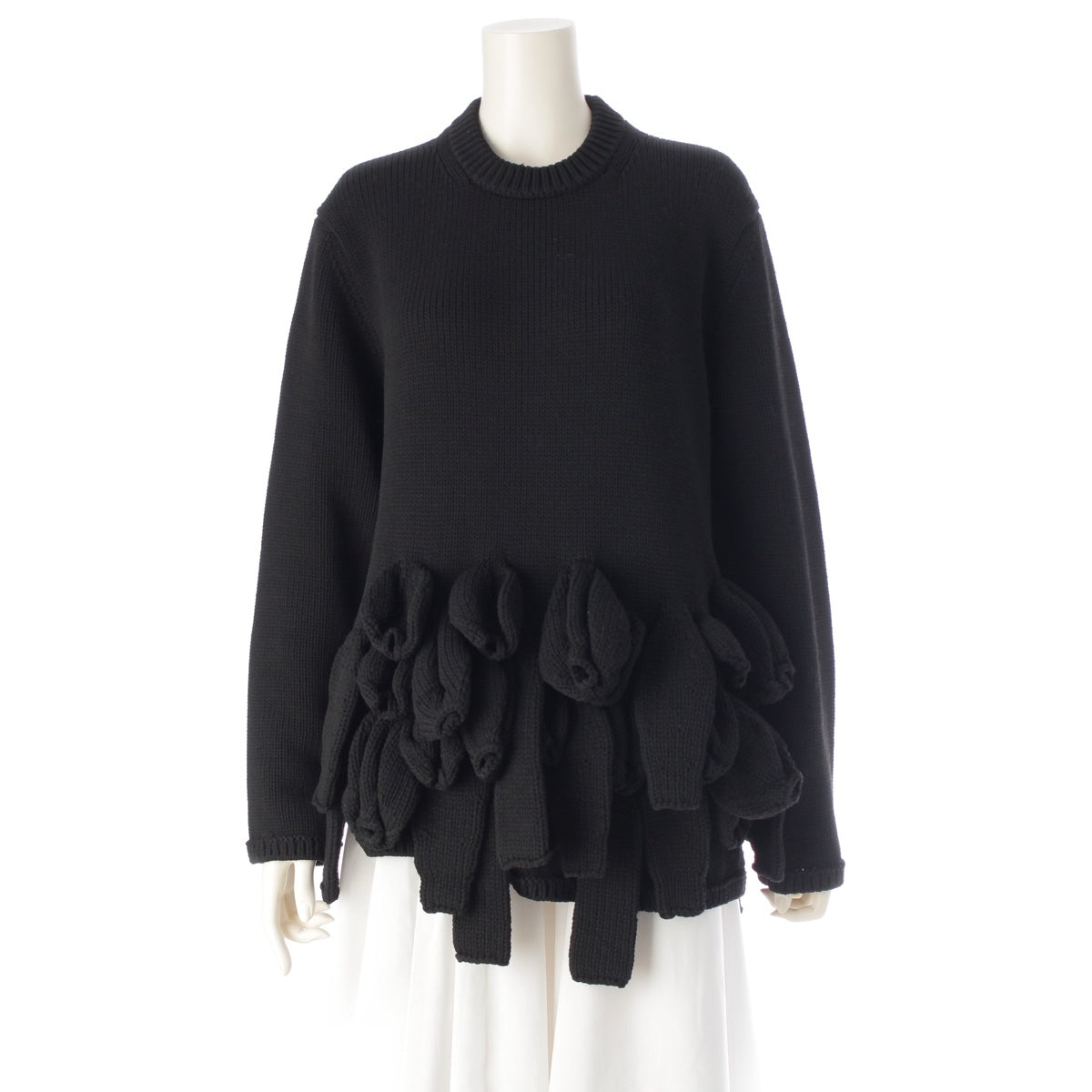 COMME des GARCONS Crew Neck Tentacle Knit Top sweater GL-N008 black S