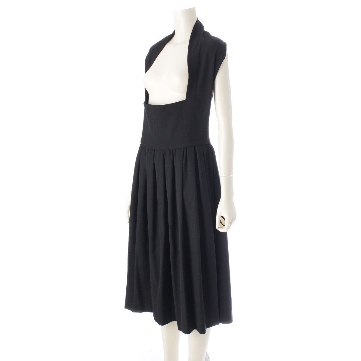 COMME des GARCONS COMME des GARCONS Comcom wool sleeveless flared one piece RN-A02 black XS