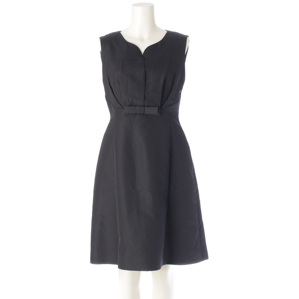 FOXEY Silk blend sleeveless ribbon one piece 33703 black 38