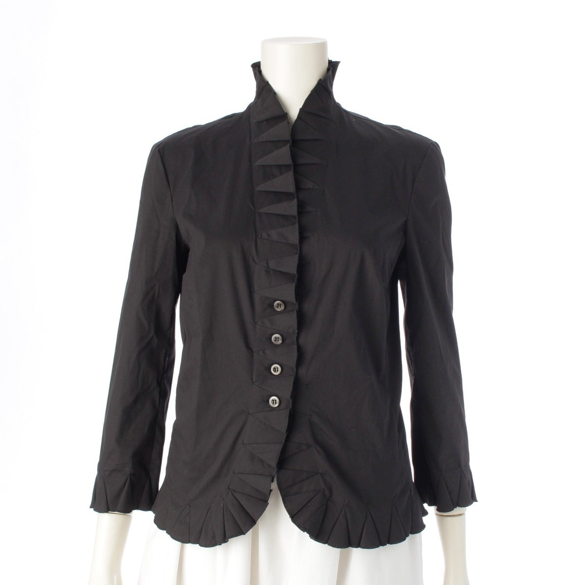 PRADA Archive Scallop Color tailored jacket black 40