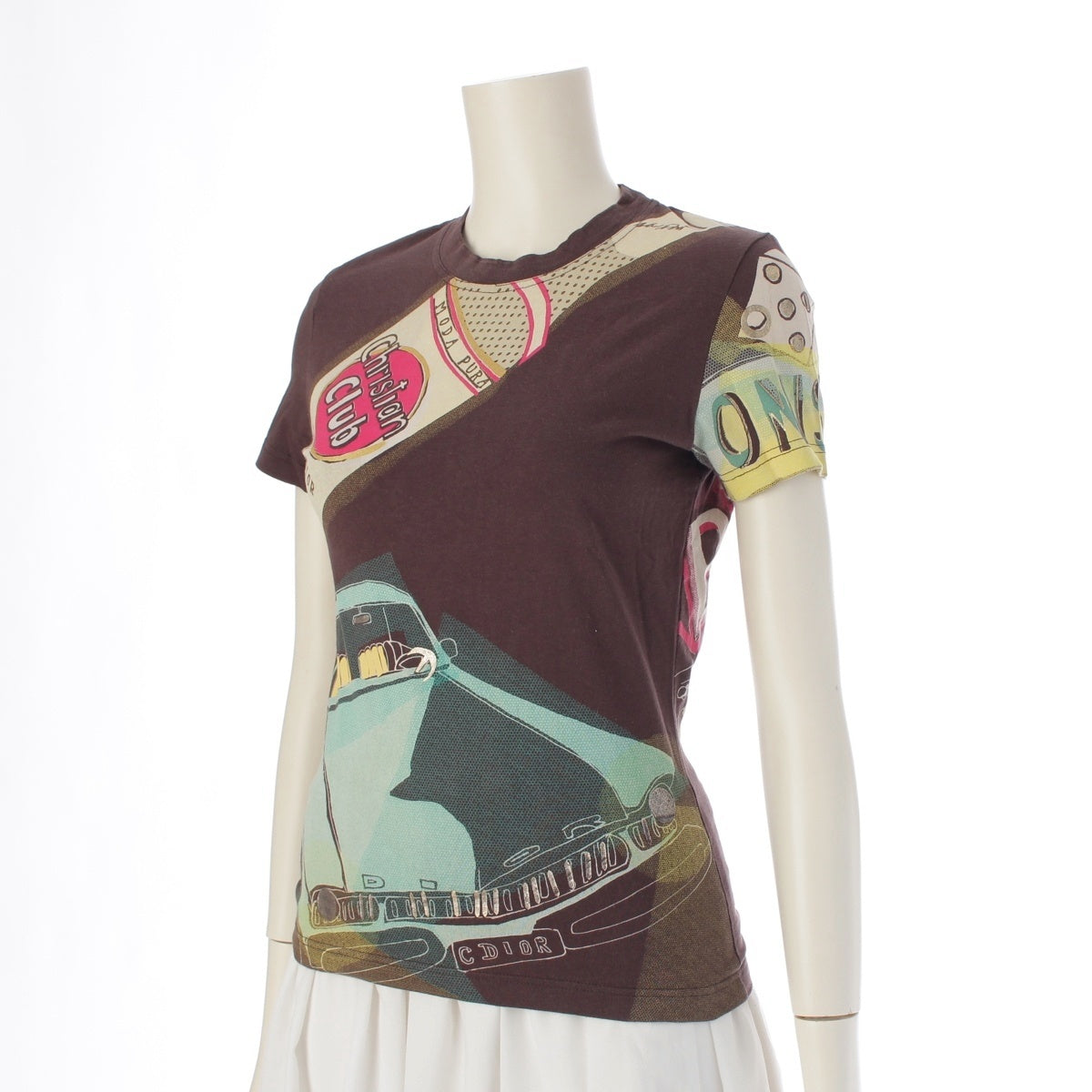 Dior Street chic Short sleeve T-shirt logo Brown 36