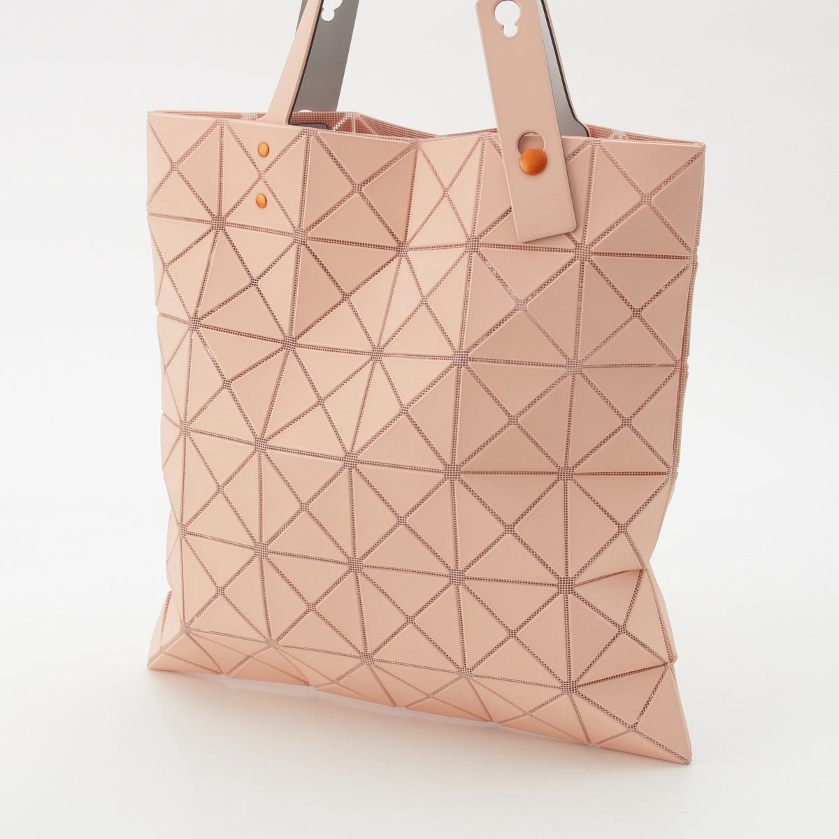 BAO BAO ISSEY MIYAKE Lucent One Tote Bag BB36AG623 Salmon Pink Coral Orange