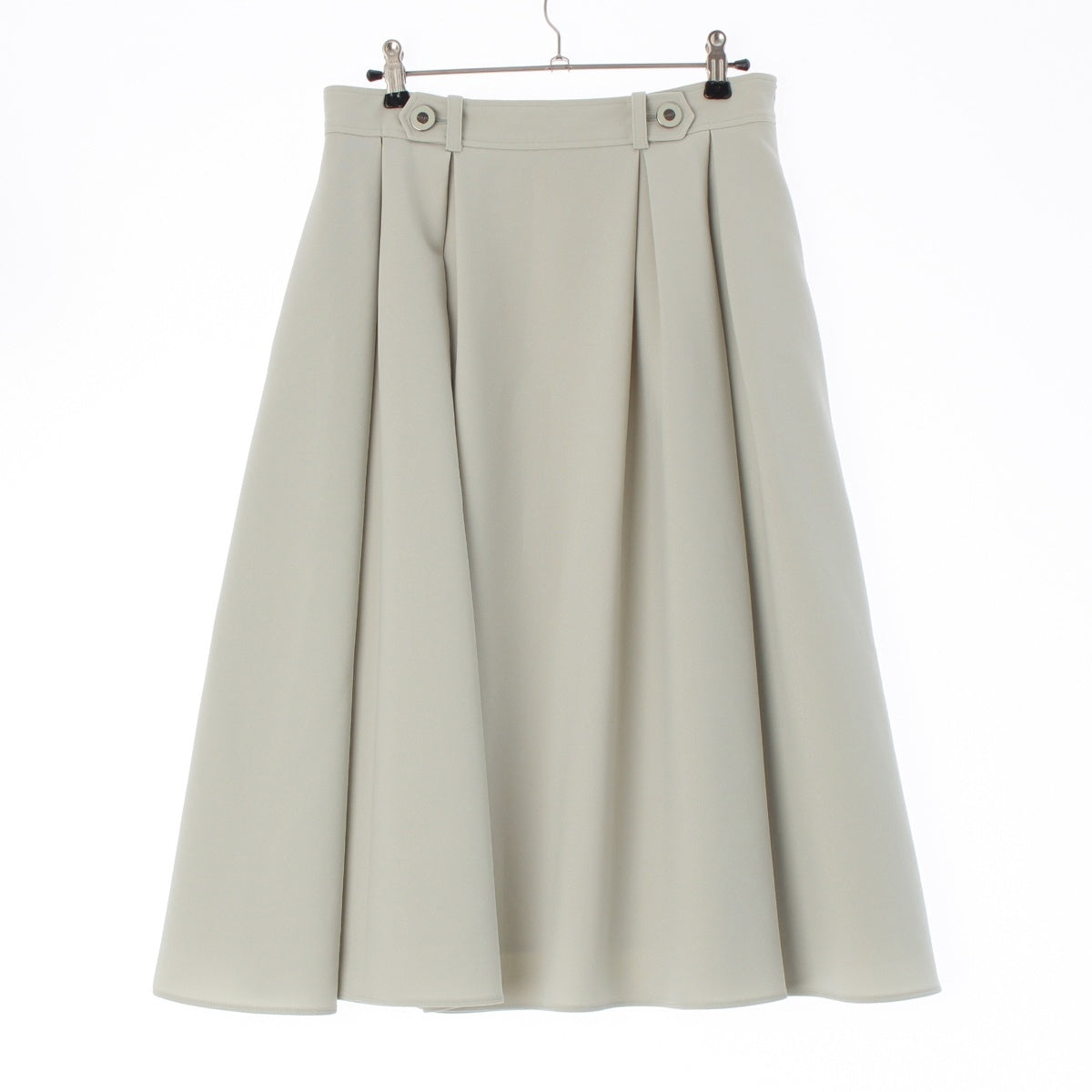 FOXEY NEW YORK Malto Tuck Button Flare skirt 42643 Light green 40
