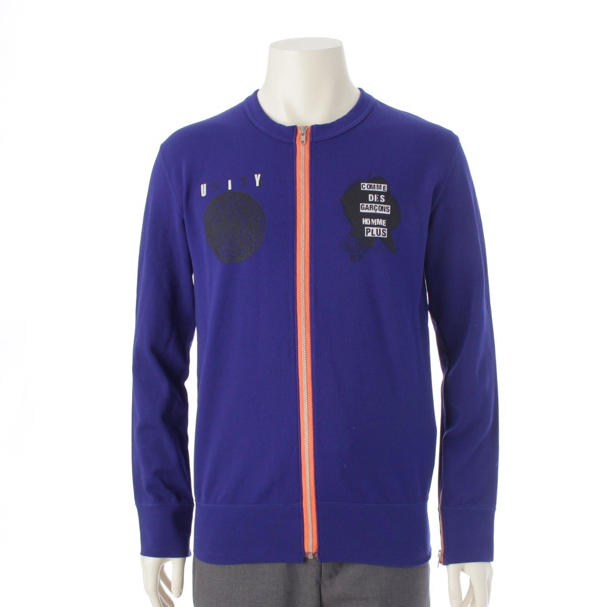 COMME des GARCONS HOMME PLUS Zip up Cut tops PB-T026 blue S