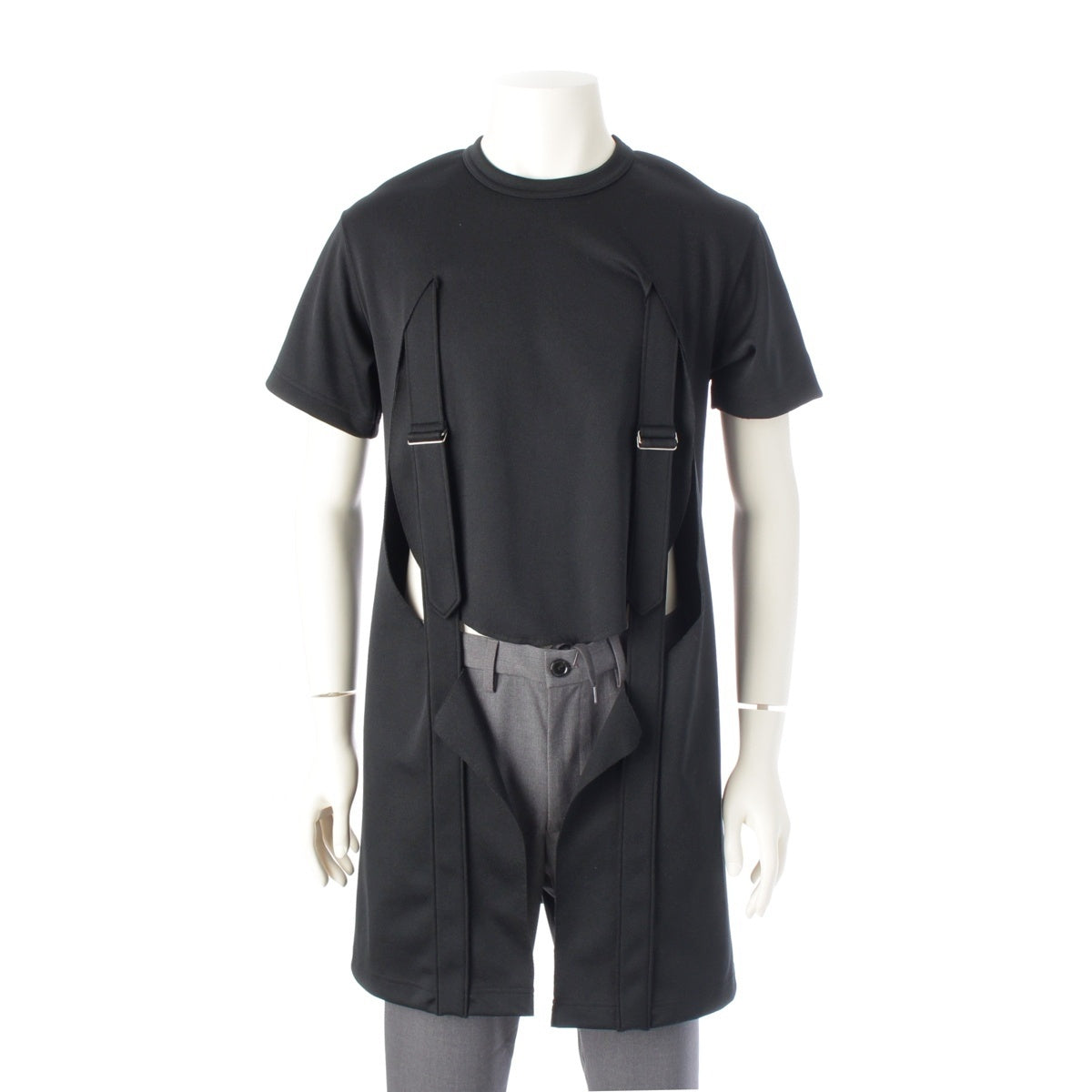 COMME des GARCONS HOMME PLUS Harness Docking Ester Cut tops PC-T013 black S