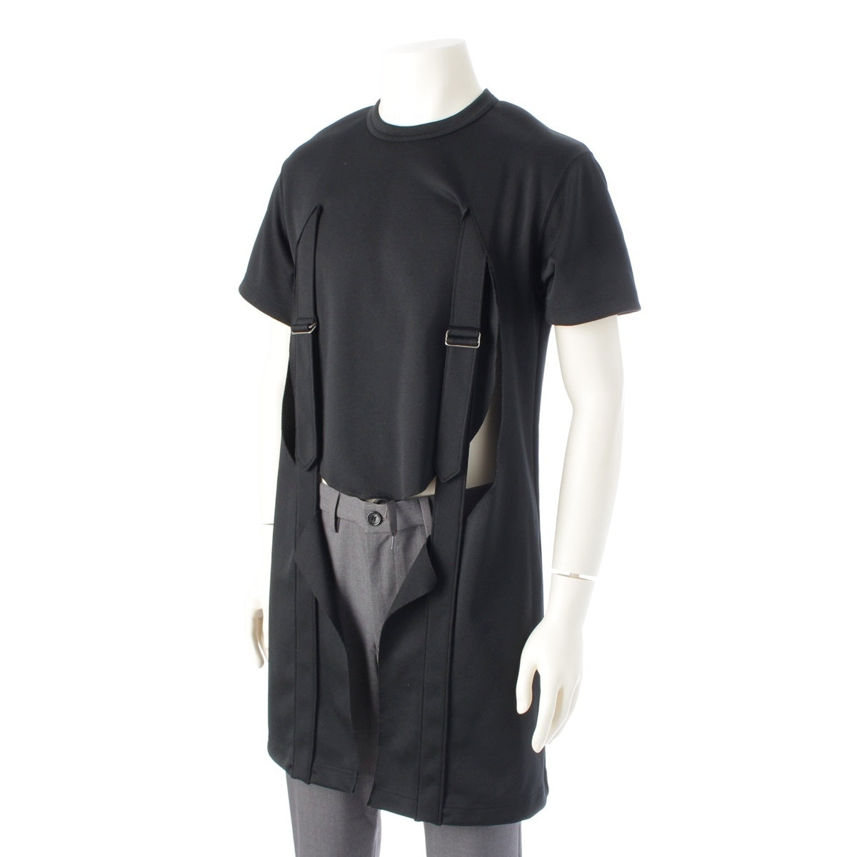 COMME des GARCONS HOMME PLUS Harness Docking Ester Cut tops PC-T013 black S