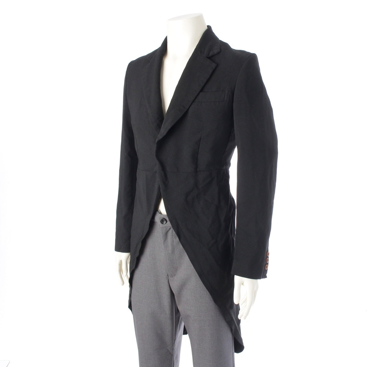 COMME des GARCONS HOMME PLUS Polyester Tailcoat tailored jacket PG-J070 black XS