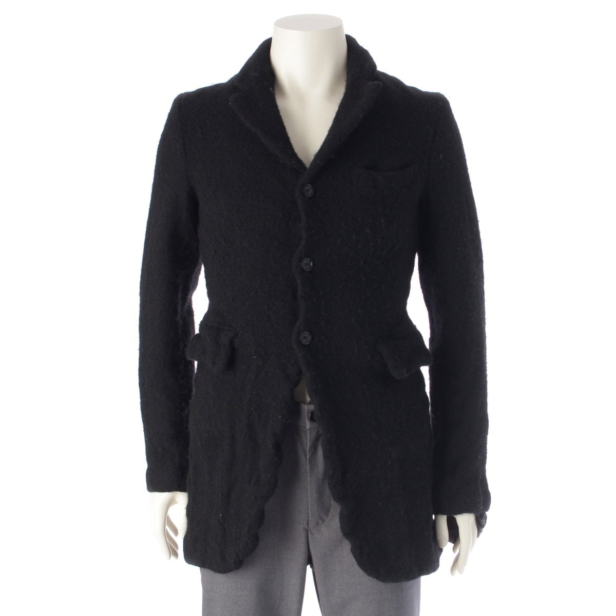 COMME des GARCONS HOMME PLUS wool Full rug 3B tailored jacket PJ-J017 black XS
