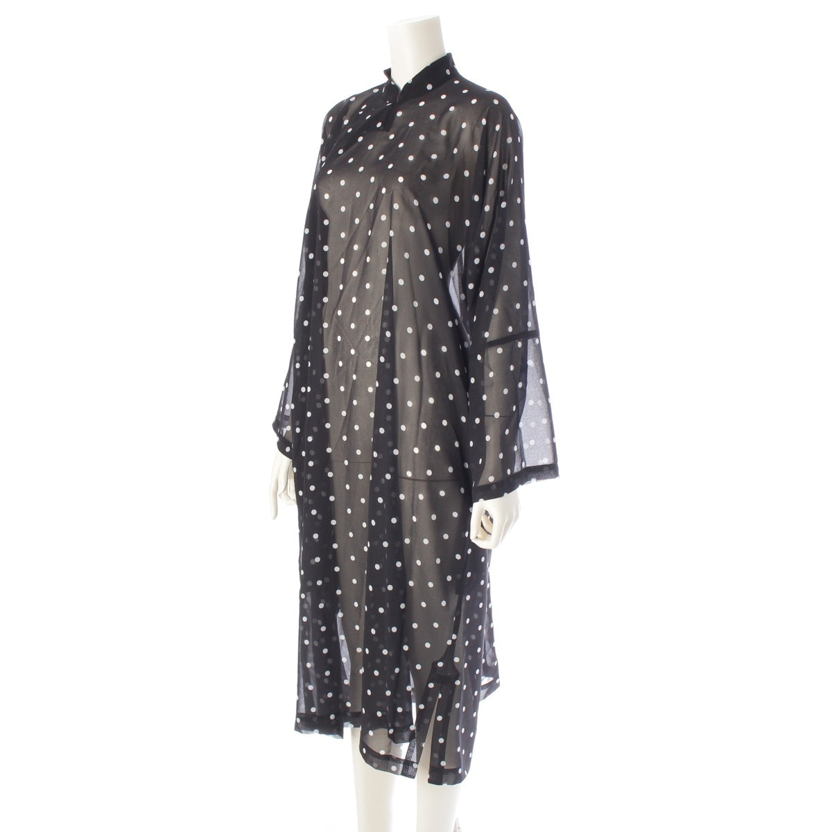 COMME des GARCONS COMME des GARCONS Comcom See-through dots one piece dress RE-O023 Black White S