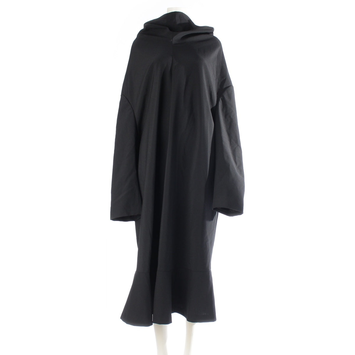 COMME des GARCONS COMME des GARCONS Wool Toro Gabardine Comcom hem frill variant one piece RK-O011 black L