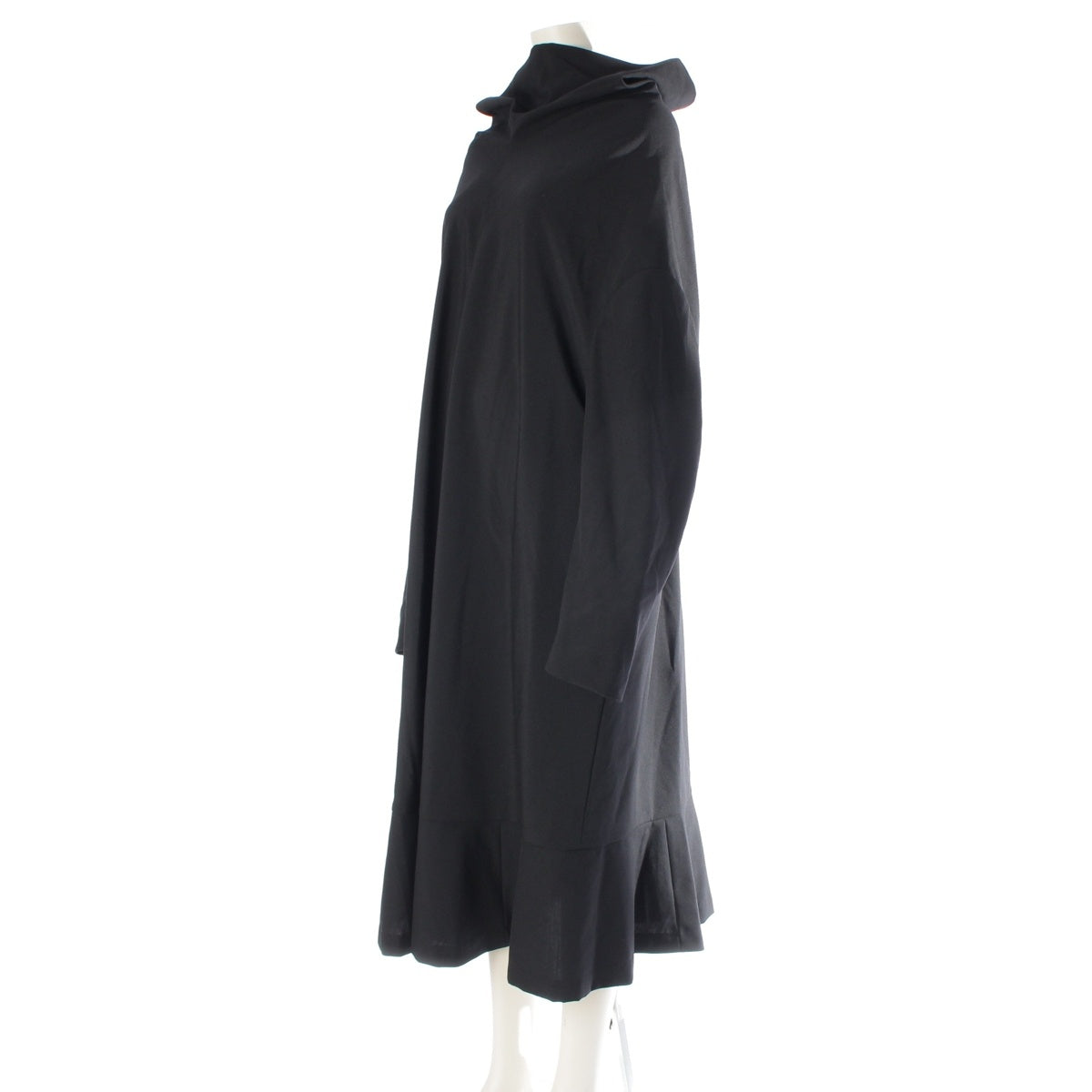 COMME des GARCONS COMME des GARCONS Wool Toro Gabardine Comcom hem frill variant one piece RK-O011 black L