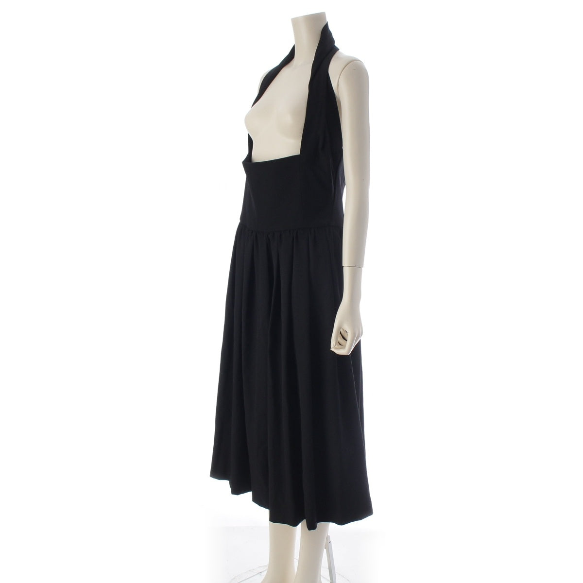 COMME des GARCONS COMME des GARCONS wool CommeCom one belt jumper skirt one piece RN-A002 black