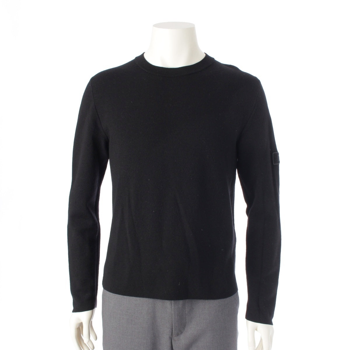 Dior wool logo patch knit sweater 933M647AT071 black M