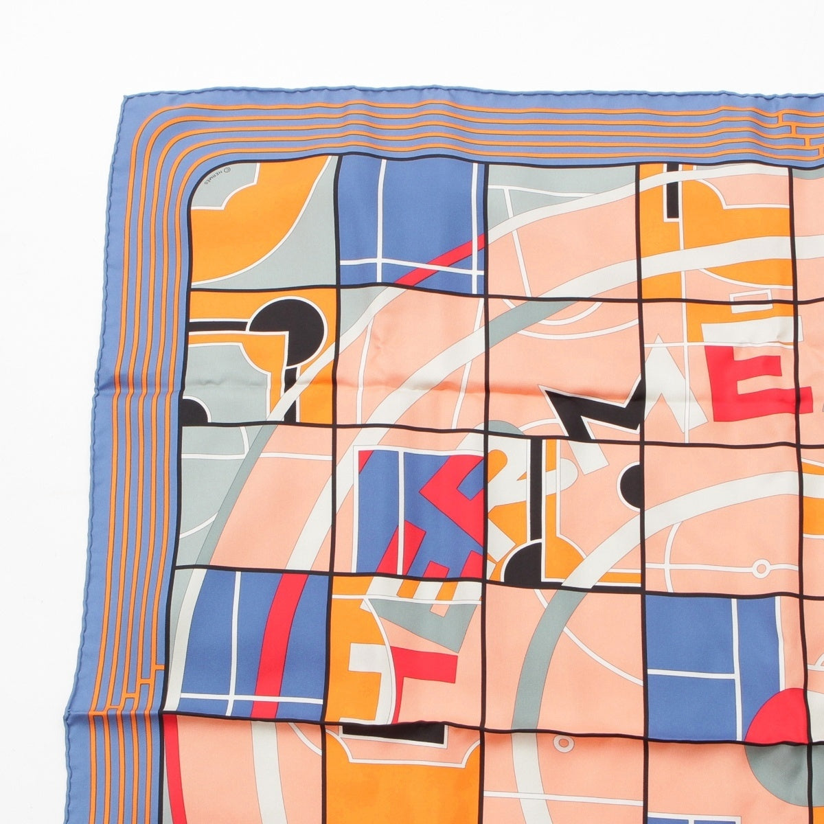 HERMES Calle 90 silk HERMES SPORT Hermes Sport scarf multicolor
