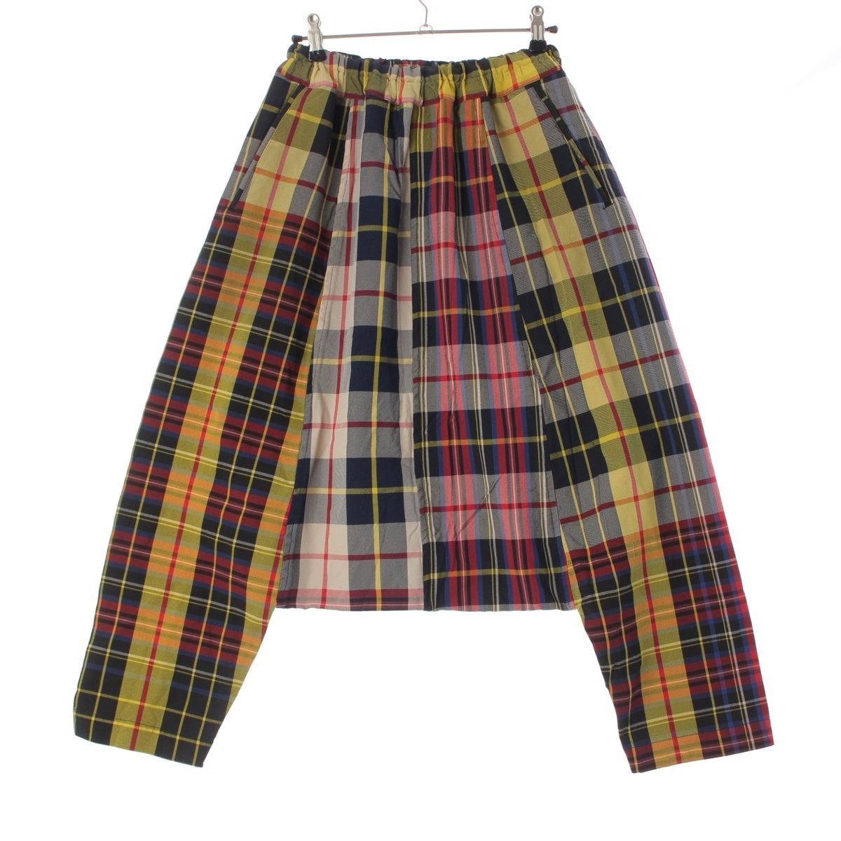 COMME des GARCONS COMME des GARCONS polyester Check Pattern Sarouel Pants RT-P022 multicolor Stainless Steel