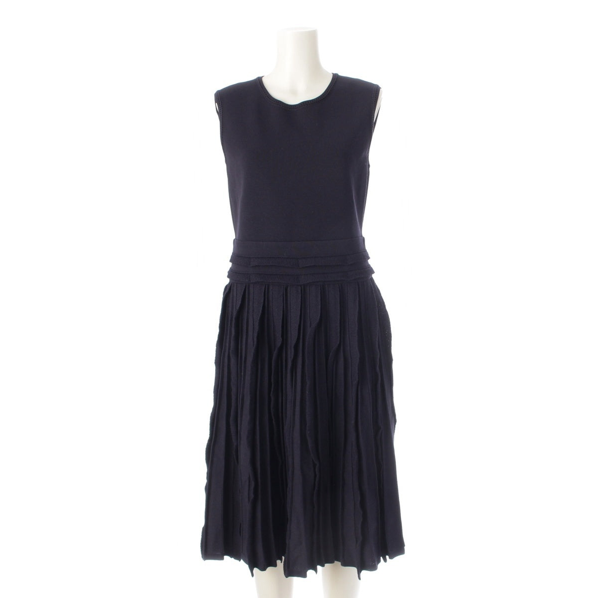 FOXEY Knit Dress Sleeveless Knit one piece dress 40111 Navy 40