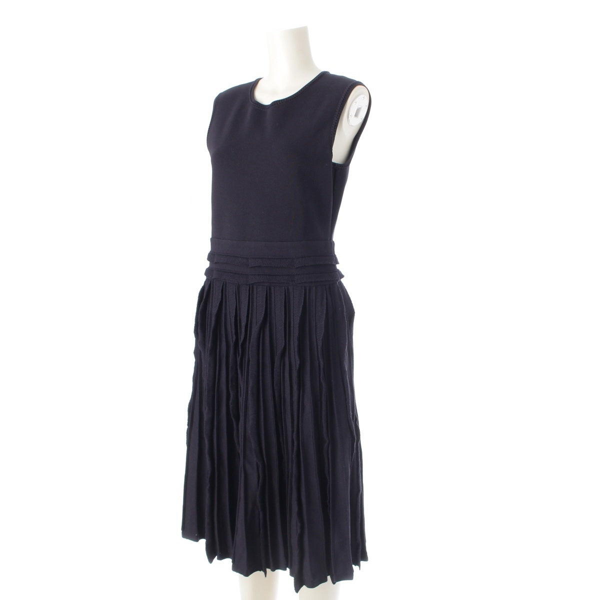 FOXEY Knit Dress Sleeveless Knit one piece dress 40111 Navy 40