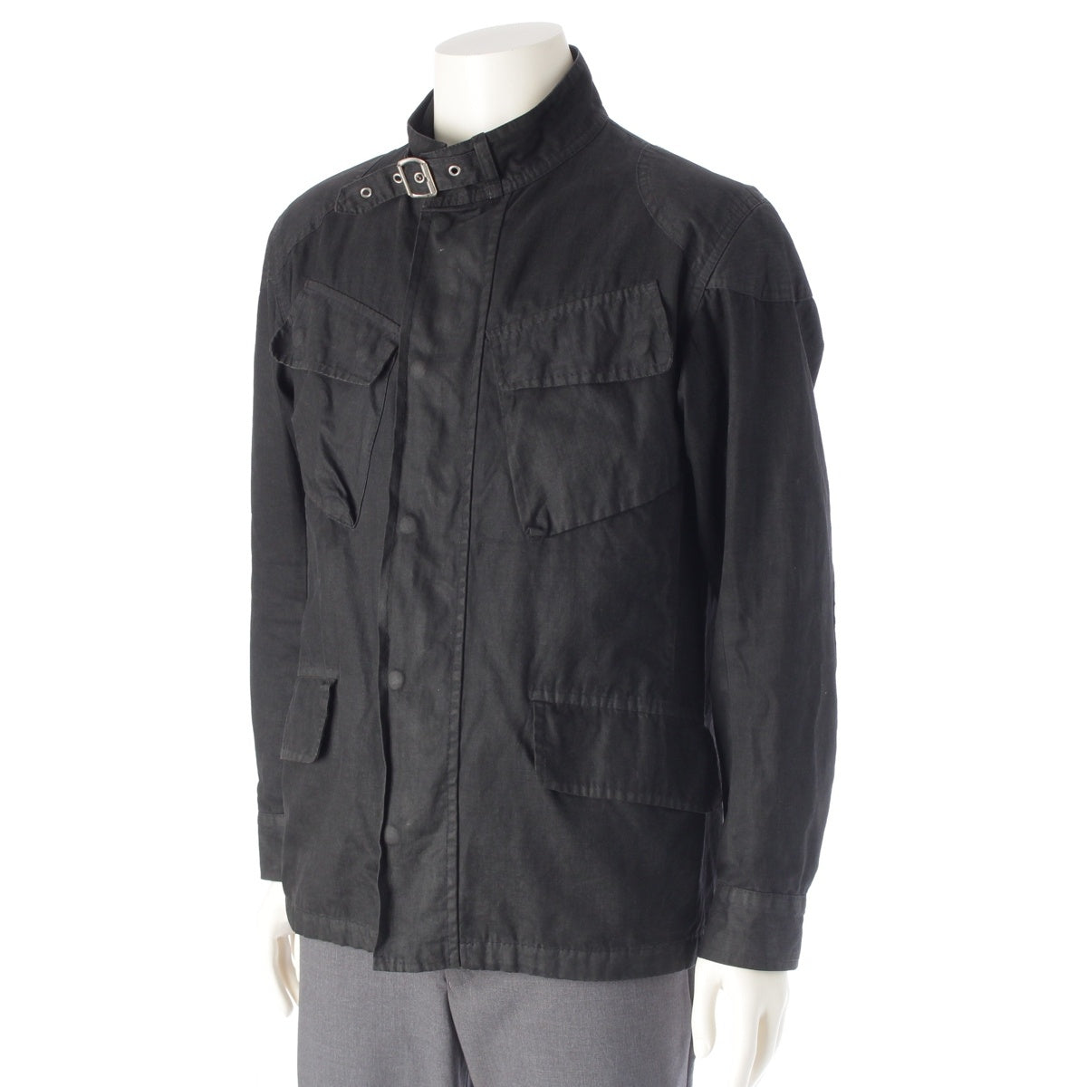 Maison Margiela cotton KOKONOE era M-65 〇10 Oiled Military jacket 330K05889833 black 46