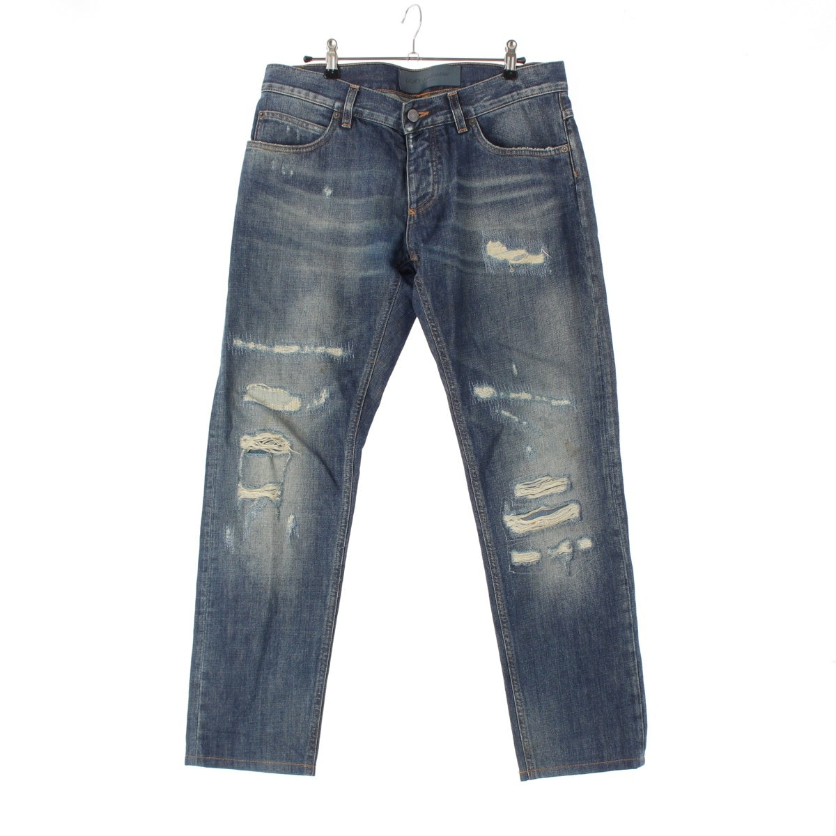 DOLCE&GABBANA Crushed damage processing Denim pants Bottoms G6LBLD Indigo blue 48