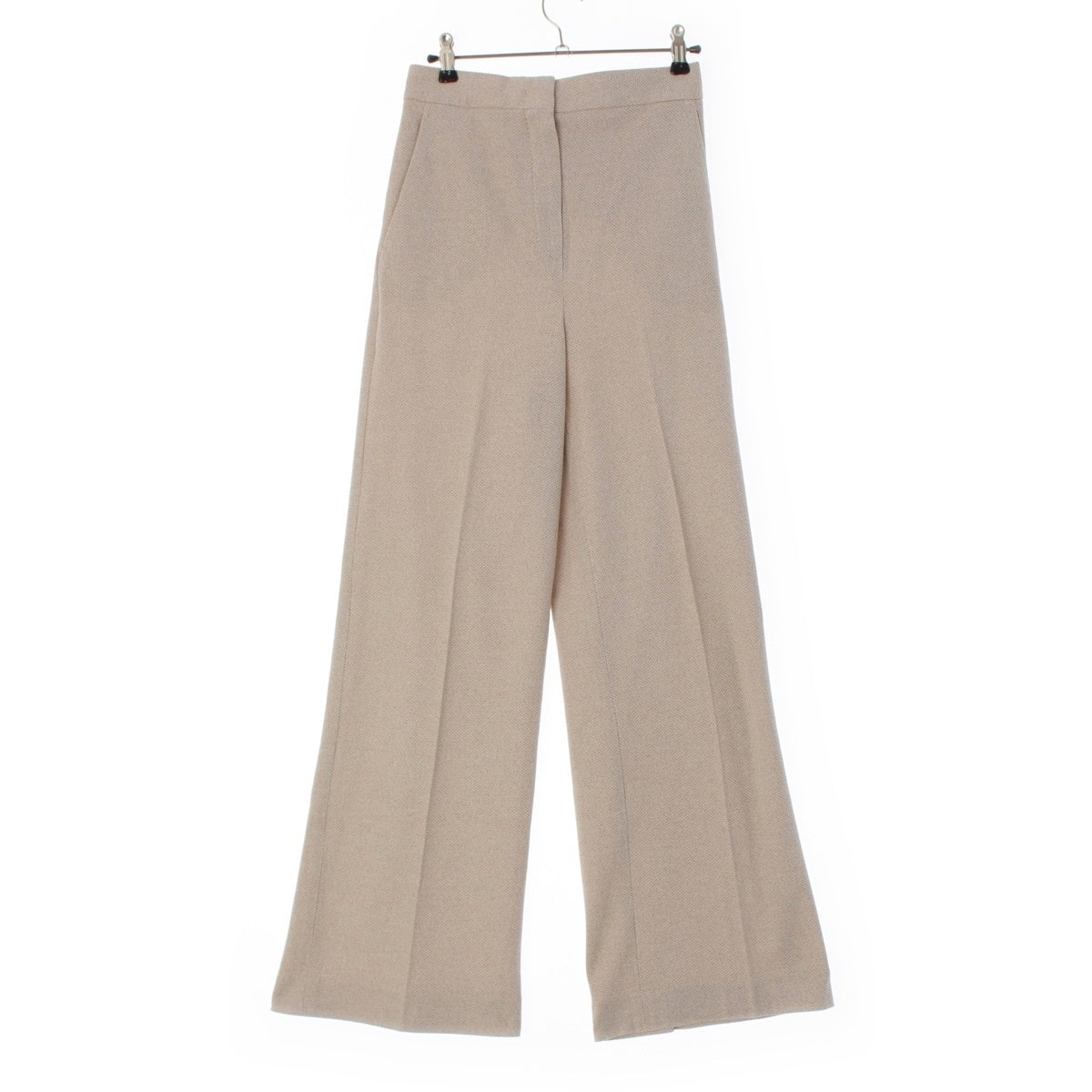 MAX MARA GIALLO cotton Jersey Straight Slacks Pants Bottoms 2411781022 beige 38