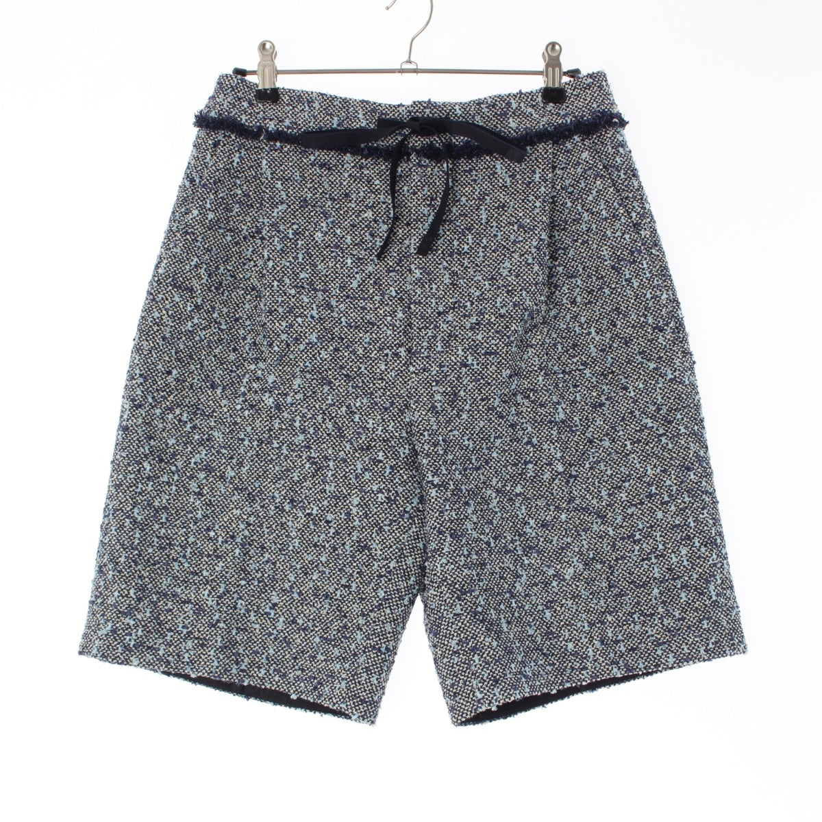 Drawer Tweed glitter drawstring Shorts Bottoms 6519-236-1038 Blue navy 36