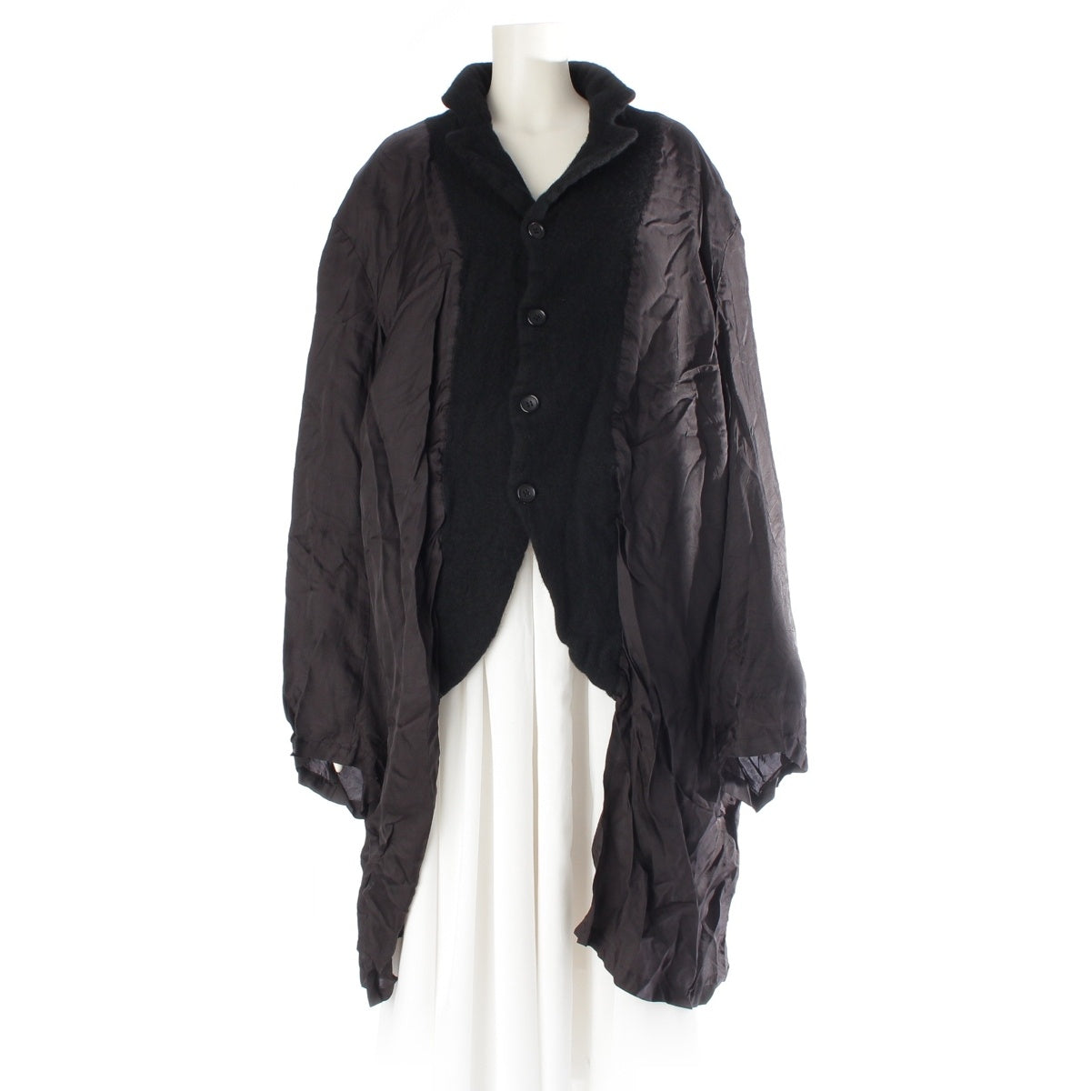 COMME des GARCONS Wool Nylon Cupra Fulling Docking Design tailored jacket outer GH-J022 black L