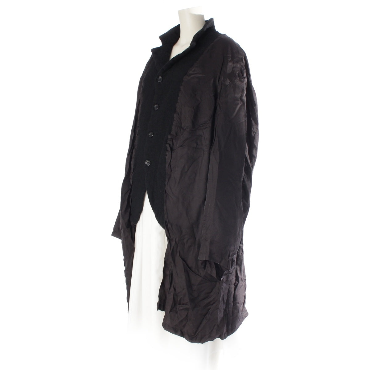 COMME des GARCONS Wool Nylon Cupra Fulling Docking Design tailored jacket outer GH-J022 black L