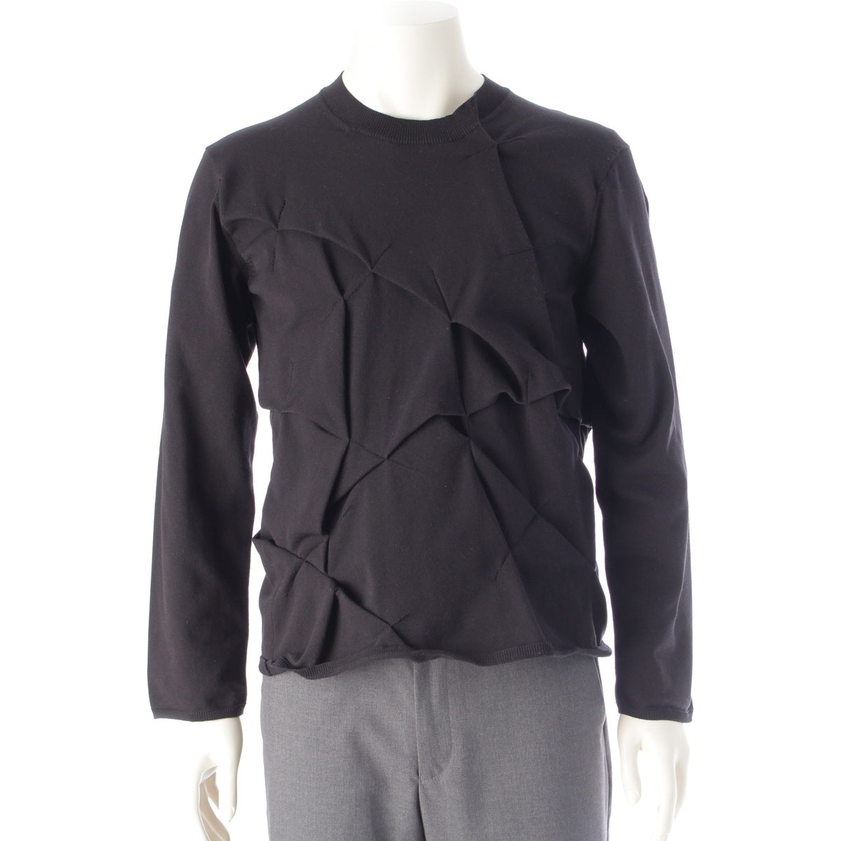 COMME des GARCONS HOMME PLUS Deformed design knit sweater tops PG-N009 black S