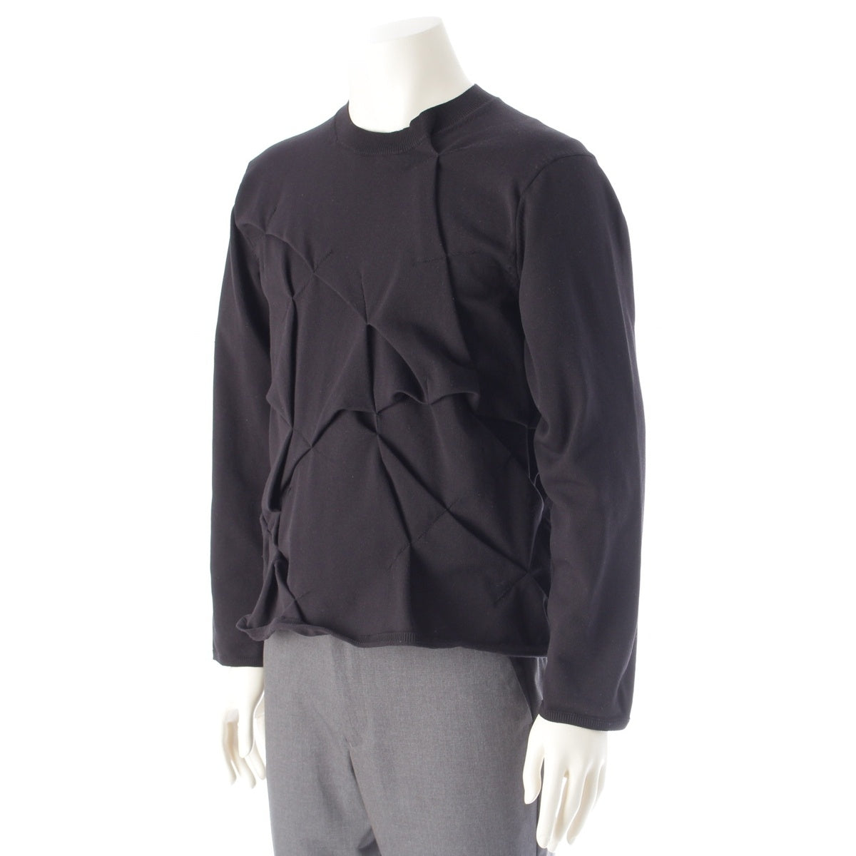 COMME des GARCONS HOMME PLUS Deformed design knit sweater tops PG-N009 black S