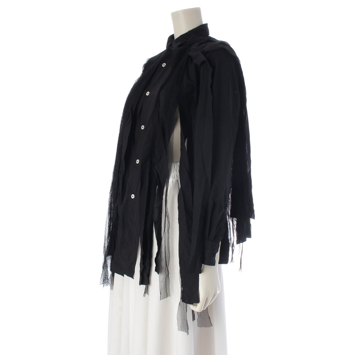 COMME des GARCONS COMME des GARCONS Cut-off design Long sleeve shirt tops RI-B002 black XS
