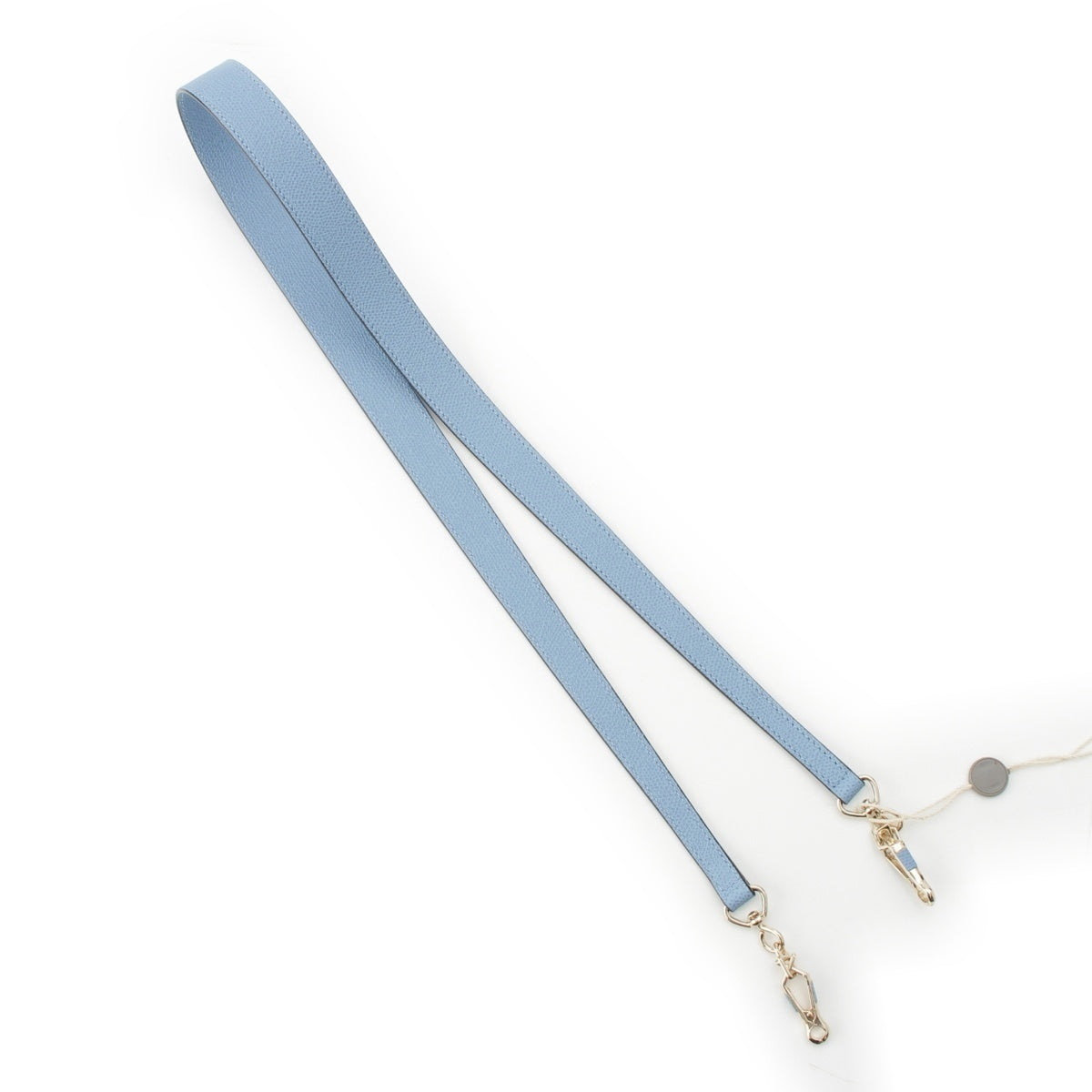 Valextra Triennale Calfskin Gold Metal strap Shoulder blue