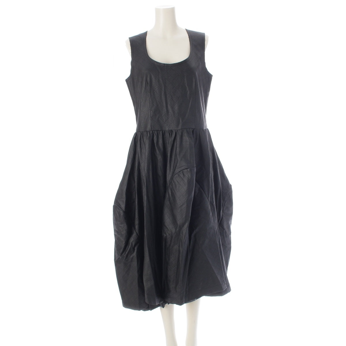 COMME des GARCONS Variegated design sleeveless one piece GN-O001 black XS