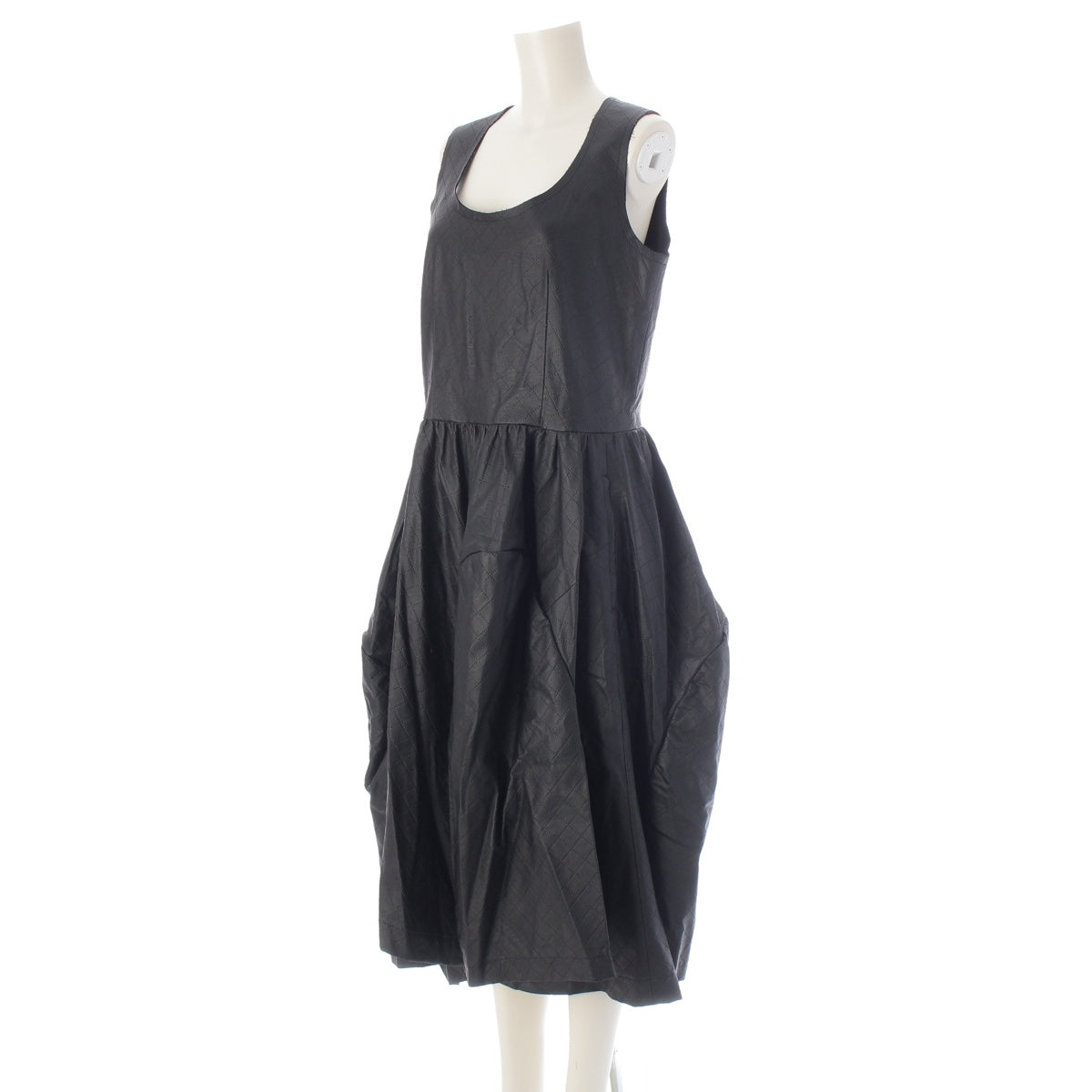 COMME des GARCONS Variegated design sleeveless one piece GN-O001 black XS