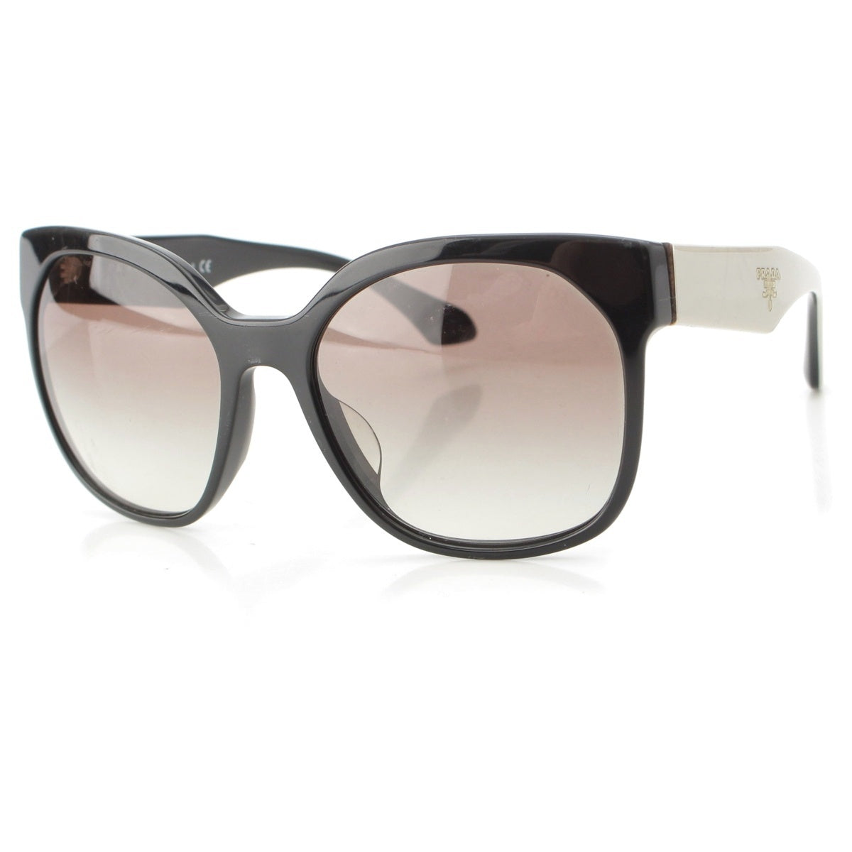 PRADA plastic sunglasses SPR 10R-F Black x white 57□19