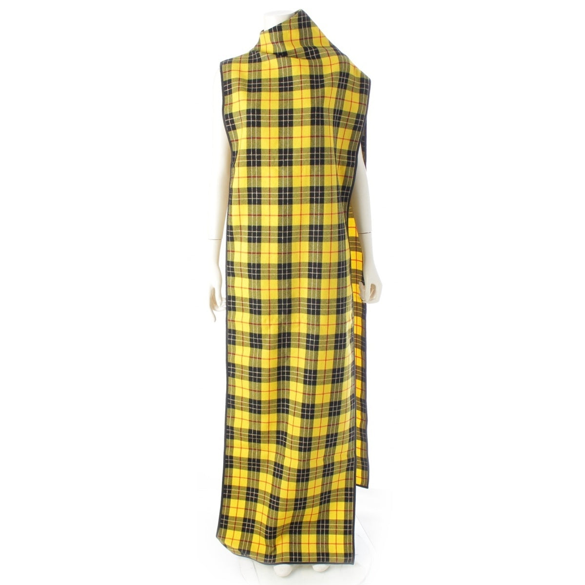 COMME des GARCONS Check Pattern Transformation one piece dress GB-040180 yellow